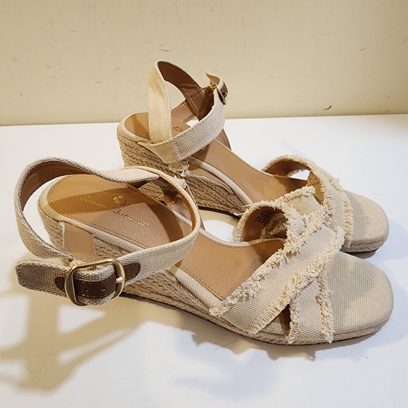 TOMMY BAHAMA Bethany Women's Cream textil Upper Wedges Strappy  Sandals 9.5M - Picture 10 of 14